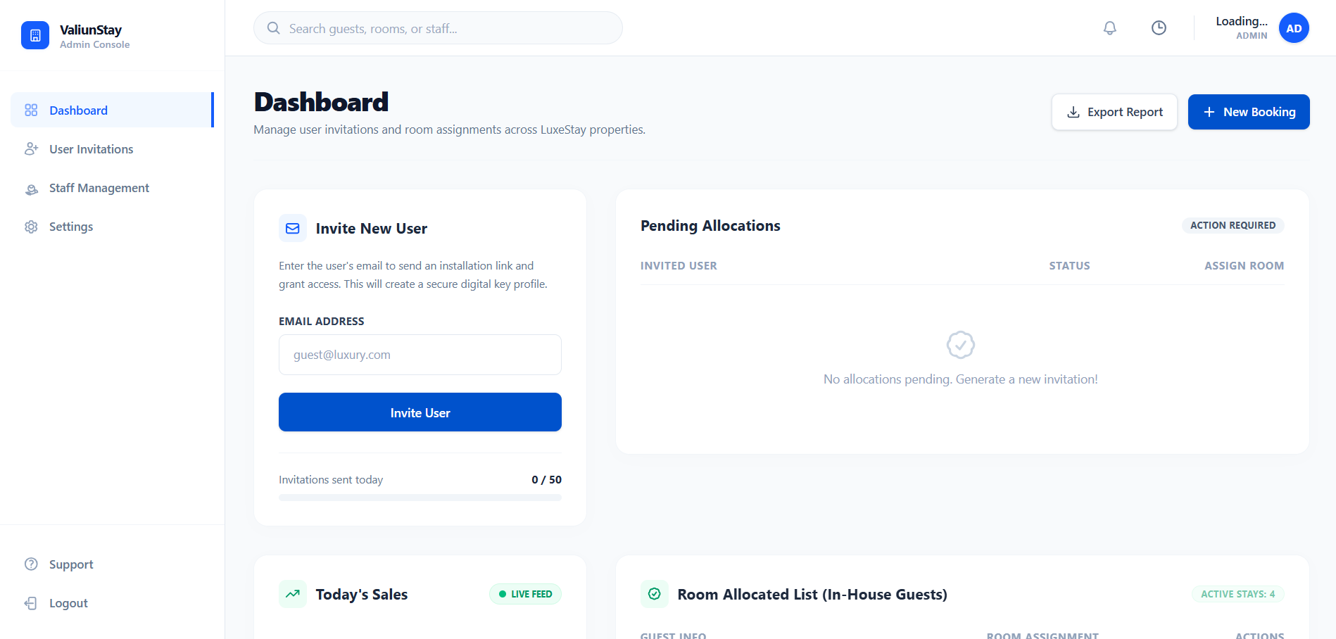 ConciAI dashboard overview